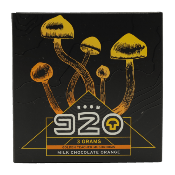 Room 920 - Mushroom Chocolate Bar - Milk Chocolate Orange - 3 grams | Magic Mushrooms Winnipeg Canada