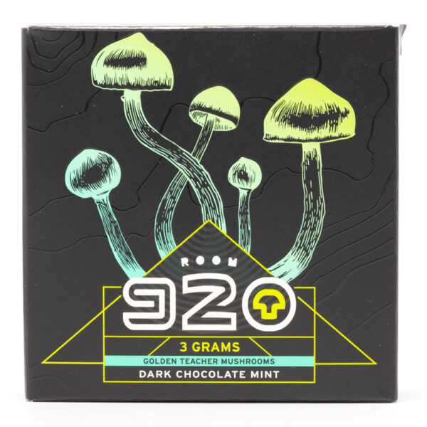 Room 920 - Mushroom Chocolate Bar - Dark Chocolate Mint - 3 grams | Magic Mushrooms Winnipeg Canada