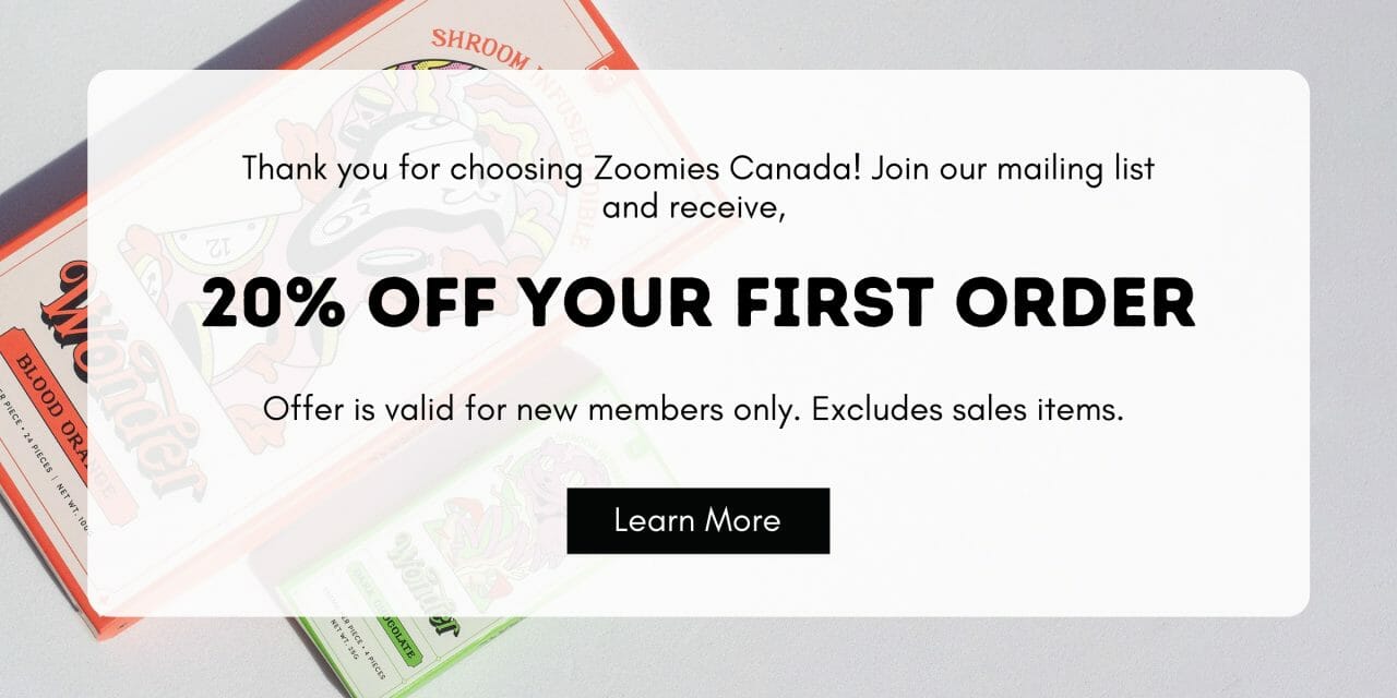 20% OFF FIRST ORDER | Magic Mushrooms Winnipeg Canada