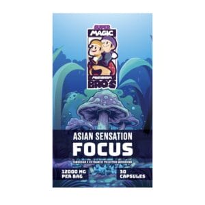 Super Magic Mushroom Bro’s - Asian Sensation FOCUS - 400MG Capsules | Magic Mushrooms Winnipeg Canada